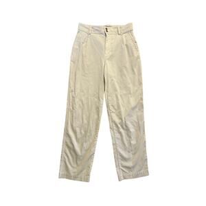 Women 4 Everlane Cotton Pants Relaxed Chino Straight Leg Trousers Bone Cream
